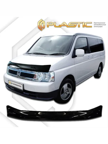 Дефлектор капота Classic черный Honda Stepwgn  2003-2005