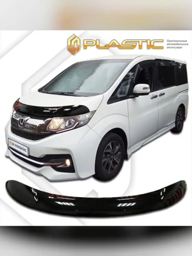 Дефлектор капота Classic черный Honda Stepwgn  2015-2017