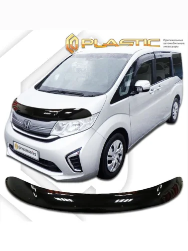 Дефлектор капота Classic черный Honda Stepwgn V поколение, рестайлинг 2017 – 2021