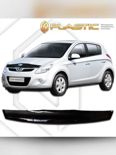 Дефлектор капота Classic черный Hyundai i20  2009
