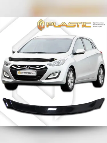 Дефлектор капота Classic черный Hyundai i30 хэтчбэк 2012–н.в. 