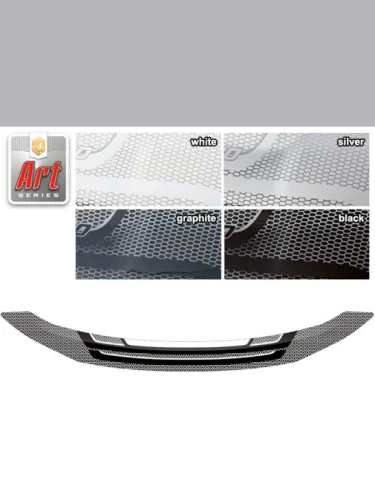 Дефлектор капота Серия Art серебро Mitsubishi L200  2019-н.в.