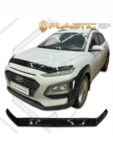 Дефлектор капота Classic черный Hyundai Kona I поколение   2017 - 2021