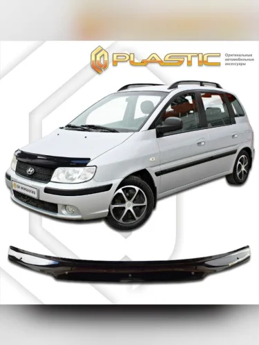 Дефлектор капота Classic черный Hyundai Matrix  2005-2008