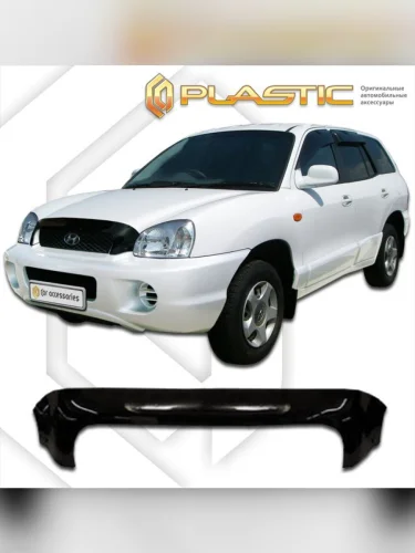 Дефлектор капота Classic черный Hyundai Santa Fe Classic  2001-2005