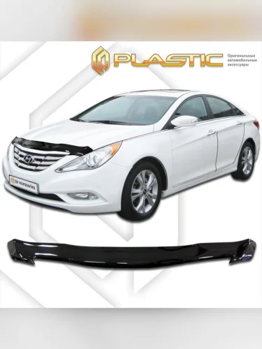 Дефлектор капота Classic черный Hyundai Sonata  2011–2013