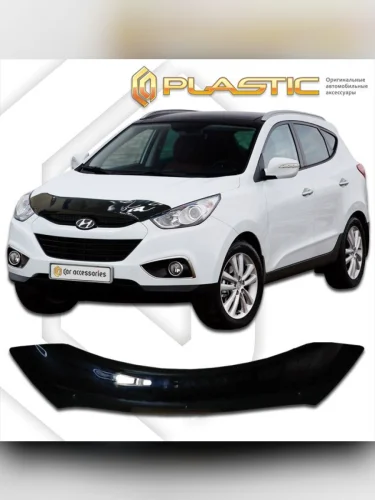 Дефлектор капота Classic черный Hyundai Tucson  2010-2015