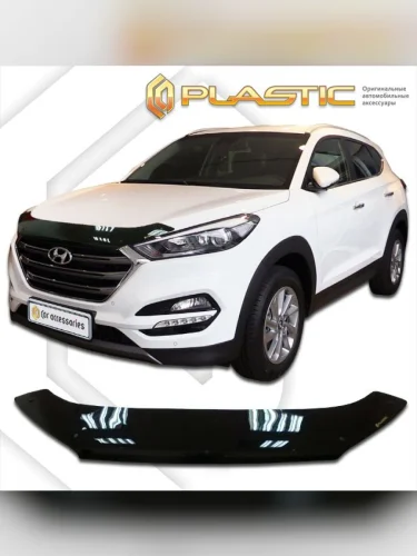 Дефлектор капота Classic черный Hyundai Tucson  2015-2021