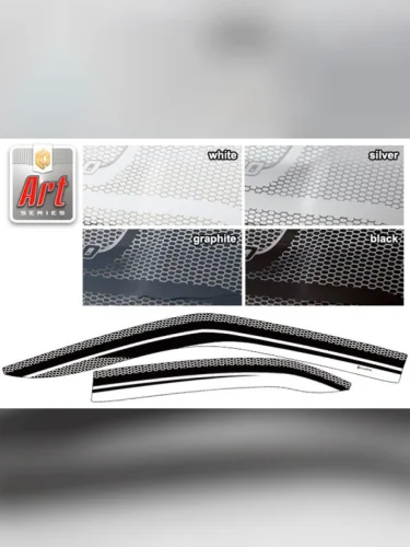 Ветровики дверей Серия Art серебро Toyota Yaris Cross I поколение, джип/suv 5 дв.,  2020 - 2023