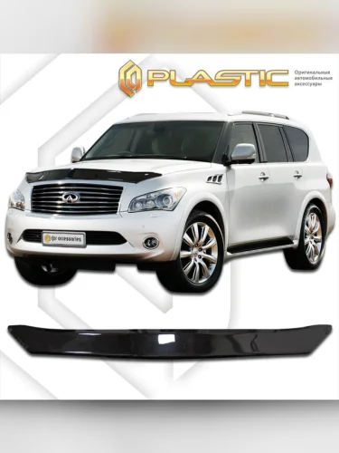 Дефлектор капота Classic черный Infiniti QX56  2010-2013