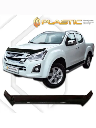 Дефлектор капота Classic черный Isuzu D-max Extended Cab 2017-2021