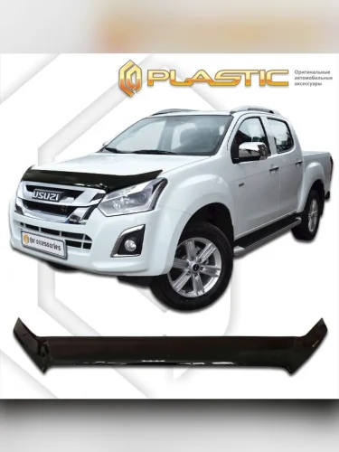 Дефлектор капота Classic черный Isuzu D-max Double Cab 2017-2021