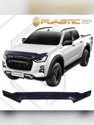 Дефлектор капота Classic черный Isuzu D-MAX Double Cab 2020-н.в.