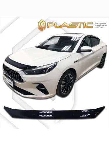Дефлектор капота Classic черный JAC J7 I поколение, лифтбек  2020-н.в. 