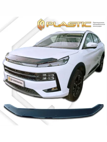 Дефлектор капота Classic черный JAC JS6 I поколение, джип/suv 5 дв., рынок РФ 2022 - н. в.