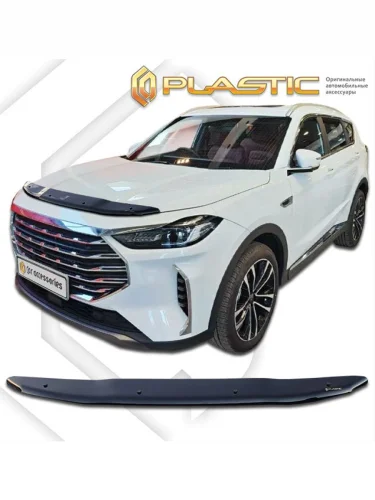 Дефлектор капота Classic черный Jetour X70 Plus I поколение, джип/suv 5 дв., рынок России 2023 - н.в.