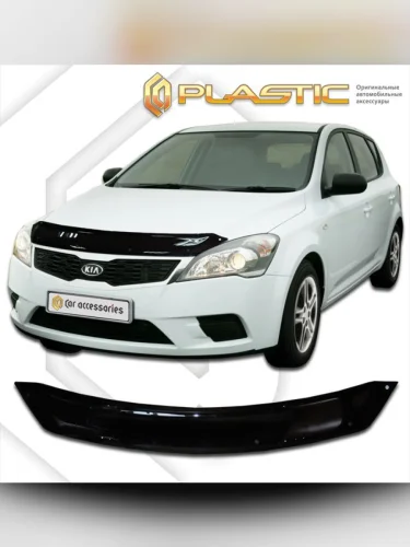 Дефлектор капота Classic черный Kia Ceed  2011