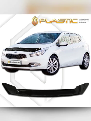 Дефлектор капота Classic черный Kia Ceed  2012–2016