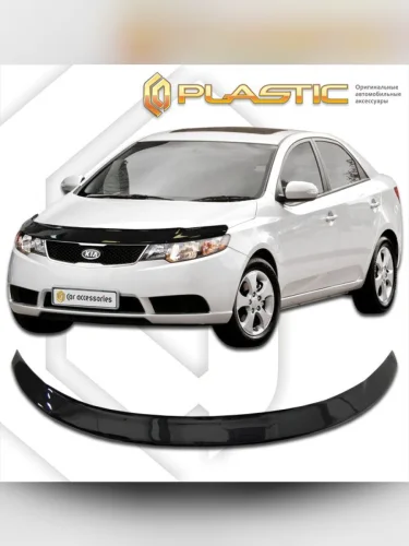 Дефлектор капота Classic черный Kia Cerato  2008-2013