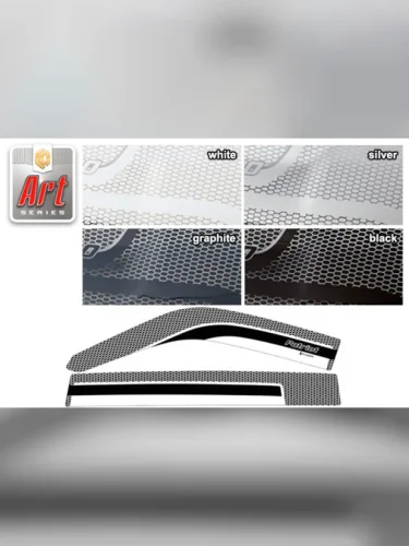 Ветровики дверей Серия Art серебро УАЗ Профи  2017–н.в. 