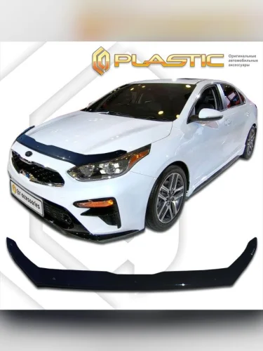 Дефлектор капота Classic черный Kia Cerato IV поколение, седан 2018–н.в. 