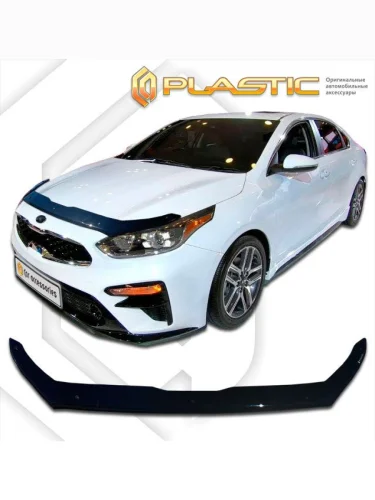 Дефлектор капота Classic черный Kia K3 II поколение, II поколение рест., седан, рынок Южной Кореи 2018 - н.в.