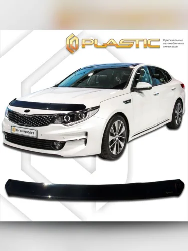 Дефлектор капота Classic черный Kia Optima  2016–2020