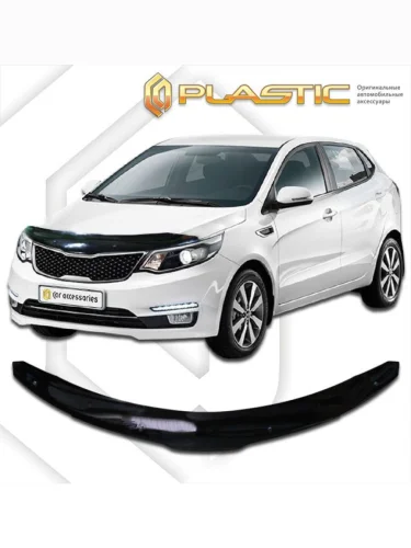 Дефлектор капота Classic черный Kia Rio хечбек 2015–2017