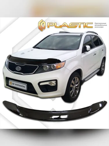 Дефлектор капота Classic черный Kia Sorento II поколение, джип/suv 5 дв. 2009–2012