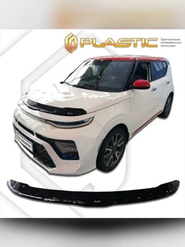Дефлектор капота Classic черный Kia Soul III поколение 2019-н.в.