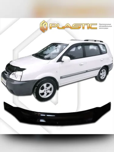 Дефлектор капота Classic черный Kia X-Trek  2003