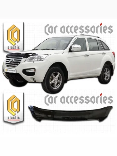 Дефлектор капота Classic черный Lifan X60  2011–н.в.