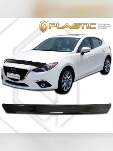 Дефлектор капота Classic черный Mazda 3 седан 2013–2019
