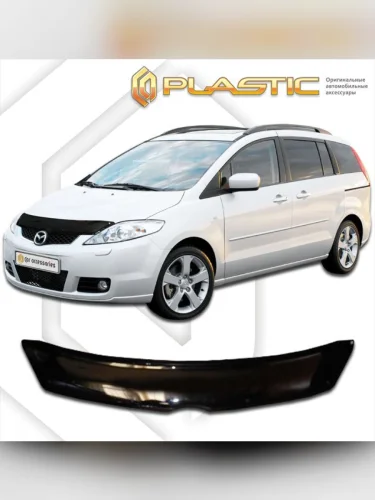 Дефлектор капота Classic черный Mazda 5 2005