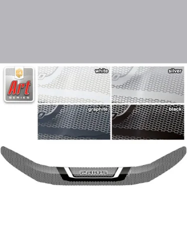 Дефлектор капота Серия Art серебро Toyota Prius  2015–н.в.