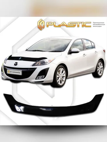 Дефлектор капота Classic черный Mazda Axela седан  2009-2013