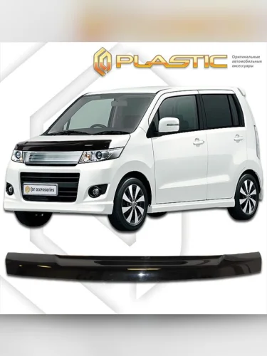 Дефлектор капота Classic черный Mazda AZ-Wagon Custom Style 2007-2008