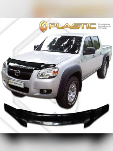 Дефлектор капота Classic черный Mazda BT-50  2008-2011