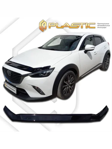Дефлектор капота Classic черный Mazda CX3 I поколение, I поколение рестайлинг, джип/suv 5 дв. 2014 - н. в.