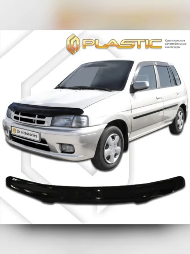 Дефлектор капота Classic черный Mazda Demio  1997-2001