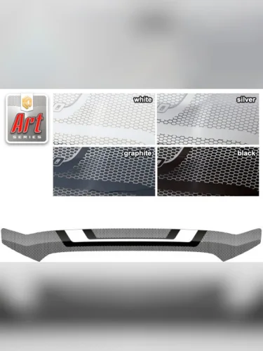 Дефлектор капота Серия Art серебро Toyota Tundra Double Cab 2007-2013