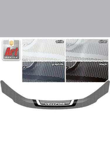 Дефлектор капота Серия Art серебро Toyota Vellfire  2008–2015