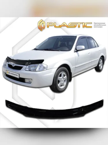 Дефлектор капота Classic черный Mazda Familia  1997-2001