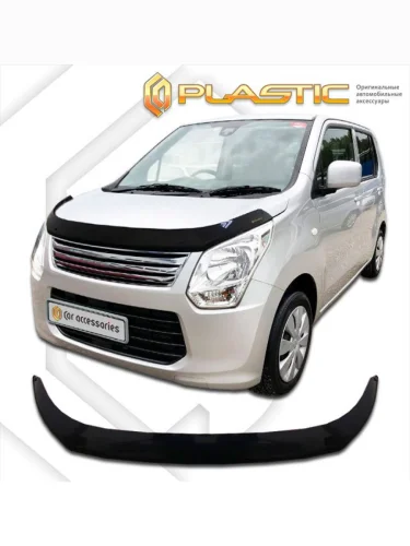 Дефлектор капота Classic черный Mazda Flair  2012-2014