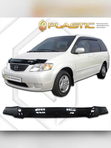 Дефлектор капота Classic черный Mazda MPV  2001–2003