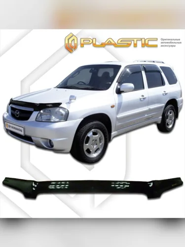 Дефлектор капота Classic черный Mazda Tribute  2000-2007