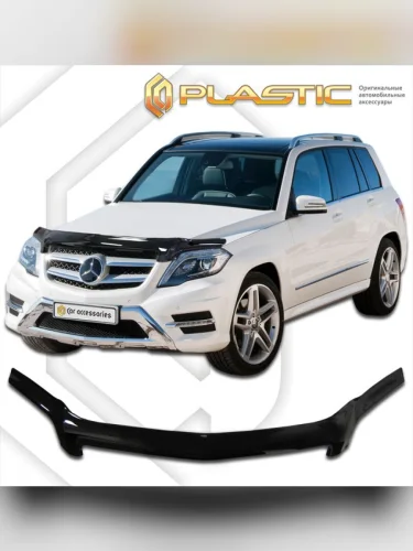 Дефлектор капота Classic черный Mercedes-Benz GLK  2012