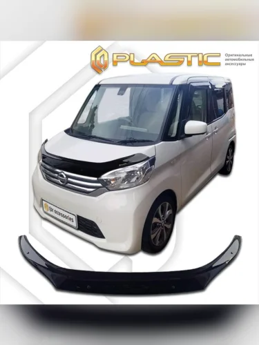 Дефлектор капота Classic черный Mitsubishi  eK-Space  2014-2016