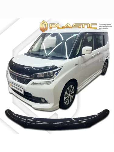 Дефлектор капота Classic черный Mitsubishi Delica D:2 II поколение, хэтчбек 5 дв., комплектация Custom 2015 - 2018