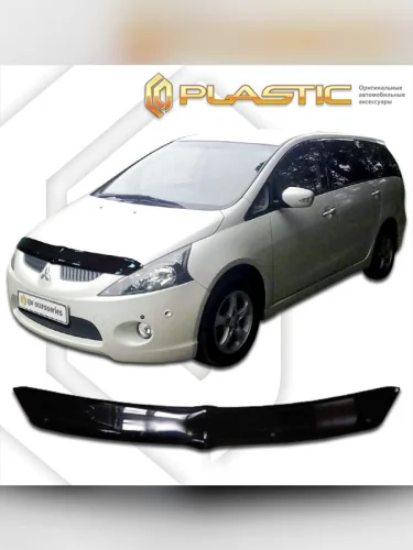 Дефлектор капота Classic черный Mitsubishi Grandis  2003